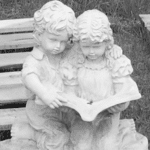 Concrete Kids w/Book Statue