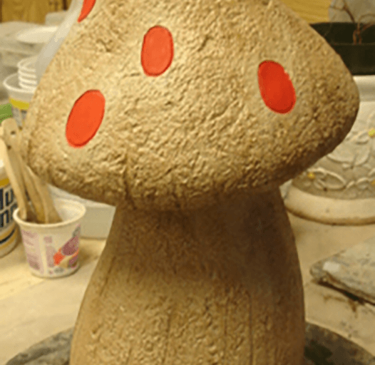 Concrete Large Mushroom Statue