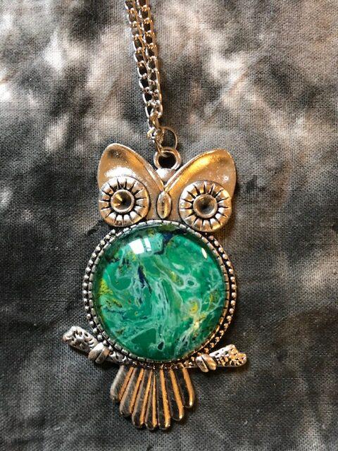 Jade deals owl pendant